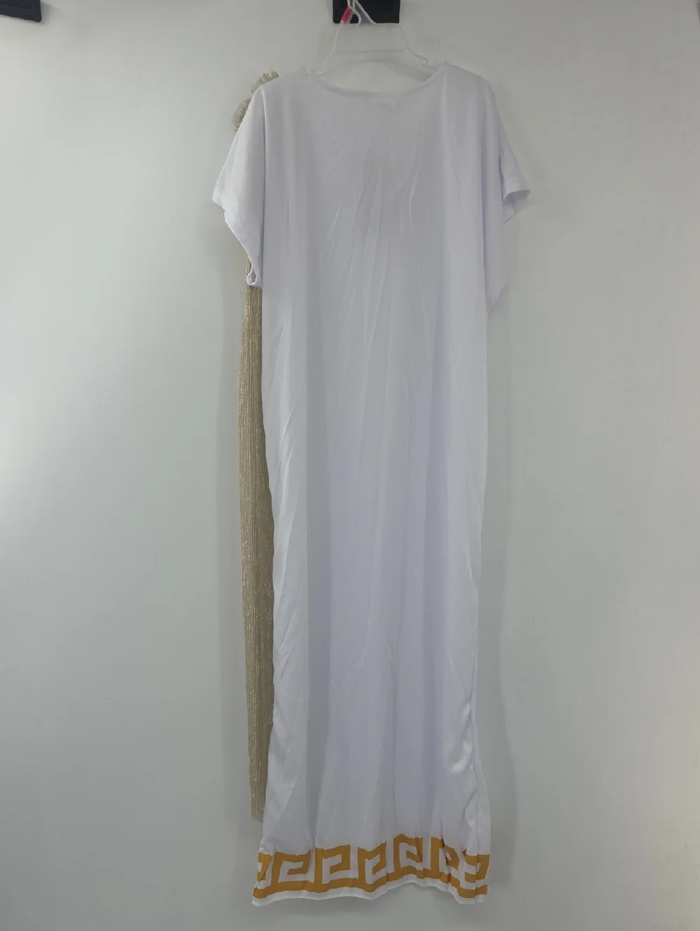 Child Greek Goddess Costume with Gold Trim (Wig Not Inclded)